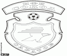 Escut de FK Sokol Saratov, club de futbol amb seu a Saratov, gran ciutat portuària a la vora del riu Volga i capital administrativa de la província de Saratov al sud de la regió del Volga rus