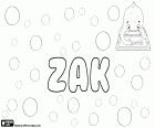 Zak, variant de Zac, Zack i Zach, nom de noi en anglès, diminutives del nom d'origen hebreu com Zachariah o Zachary, nom masculí popular a Malta