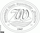 Logo de Suwalski Klub Sportowy Wigry Suwałki, club de futbol a Suwałki, ciutat sobre el riu Czarna Hańcza, al voivodat de Podlàquia, al nord-est de Polònia