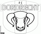 Insígnia de Football Club Dordrecht, club de futbol de Dordrecht, ciutat de la província d'Holanda del Sud, a la part occidental del país