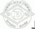 Logo de Bytovia MKS Bytów, Miejski Klub Sportowy Bytovia Bytów, club de futbol a Bytów, ciutat al nord de Polònia i capital del Comtat de Bytów al voivodat de Pomerània