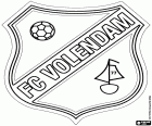 Escut de Volendam FC, club de futbol amb seu a Volendam, ciutat portuària al nord-oest dels Països Baixos, a la província de Noord-Holland. Volendam és una atracció turística i Edam, poble famós pel seu formatge