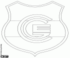Insígnia del Club Atlético Gimnasia y Esgrima, conegut com Gimnasia y Esgrima de Jujuy, club de futbol de San Salvador de Jujuy, ciutat al nord de Argentina i capital de la província de Jujuy