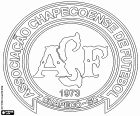 Insígnia d'Associação Chapecoense de Futebol, club de futbol amb seu a Chapecó, ciutat de l'interior de l'estat de Santa Catarina, situada a més de 600 km a l'oest de Florianópolis