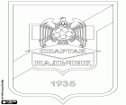 Logo de PFC Spartak Nalchik, club de futbol a Nalchik, ciutat situada al sud de la Rússia europea, a la regió del Nord del Caucas i capital de la República de Kabardino-Balkària