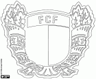 Escut de Futebol Clube Famalicão, club de futbol de Vila Nova de Famalicão, ciutat de la regió del nord de Portugal, al districte de Braga