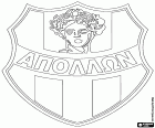 Logotip del FC Apollon Smyrnis, també conegut com Apollon Atenes, club de futbol que pertany a un club esportiu fundat a Esmirna el 1891 i des de 1922 amb seu a Rizoupoli, un barri de la capital grega, Atenes. El seu nom complet transliterat del grec és Gymnasticos Syllogos Apollon Smyrnis