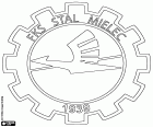 Logotip de FKS Stal Mielec, Fabryczny Klub Sportowy Stal Mielec, club de futbol amb seu a Mielec, ciutat del Voivodat de Subcarpàcia, al sud-est de Polònia