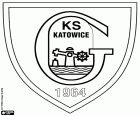 Logotip de GKS Katowice, Górniczy Klub Sportowy Katowice, club de futbol amb seu a la ciutat de Katowice, a la capital del Voivodat de Silèsia al sud de Polònia