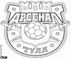 Escut de FK Arsenal Tula, club de futbol amb seu a Tula, ciutat a la riba del riu Upa al centre de la Rússia europea, situada a menys de 200 km al sud de Moscou i és la capital de l'Oblast de Tula