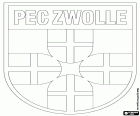 Insígnia del PEC Zwolle, club de futbol amb seu a Zwolle, ciutat al centre-est dels Països Baixos i capital de la província d'Overijssel