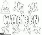 Warren, nom d'origen anglès per nen, que deriva el mateix cognom anglès, Warren