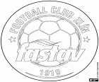 Emblema de FC Fastav Zlín, club de futbol amb seu a Zlín, ciutat a la riba del riu Dřevnice i la capital de la regió de Zlín, a l'est de la República Txeca