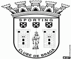 Escut del Sporting Clube de Braga, club de futbol amb seu a Braga, ciutat de la província històrica de Minho, en el nord-oest de Portugal. Braga és la tercera ciutat més poblada del país