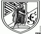 Emblema de Vitòria de Guimarães, Vitória Sport Clube, club esportiu amb seu a Guimarães, ciutat al districte de Braga, a la regió del nord de Portugal