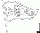 Emblema del KS Lechia Gdańsk, Klub Sportowy Lechia Gdańsk, club de futbol amb seu a Gdańsk, ciutat portuària al mar Bàltic i la capital del Voivodat de Pomerània, al nord de Polònia. Gdansk és famós pel sindicat Solidaritat, Solidarnosc en polonès