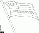 Logotip del KS Cracòvia, Miejski Klub Sportowy Cracovia SSA, club esportiu amb seu a Cracòvia, ciutat a la riba del riu Vístula i la capital del Voivodat de Petita Polonia, és la segona més poblada ciutat de Polònia, situada al sud del país