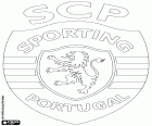 Insígnia del Sporting Clube de Portugal, també erròniament conegut com el Sporting de Lisboa, club poliesportiu i club de fútbol amb seu a la ciutat de Lisboa, la capital de Portugal