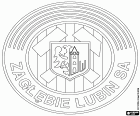 Insígnia de Zagłębie Lubin Sportowa SA, club de futbol amb seu a Lubin, ciutat en el voivodat de la Baixa Silèsia, al sud-oest de Polònia