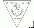 Logotip de MKS Pogoń Szczecin, Morski Klub Sportowy Pogoń Szczecin, club de futbol amb seu a Szczecin, ciutat portuària al mar Bàltic, situada prop de la frontera amb Alemanya, al nord-oest de Polònia. Szczecin és la capital del Voivodat de Pomerània Occidental