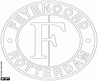 Escut del Feyenoord, club de futbol amb seu a Rotterdam, la ciutat amb més habitants de la província d'Holanda del Sud, a l'oest dels Països Baixos
