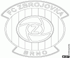 Escut de Zbrojovka FC Brno, club de futbol amb seu a Brno, la segona ciutat del país, a la regió històrica de Moràvia, al sud-est de la República Txeca