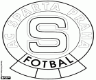 Emblema del Sparta Praga, AC Sparta Praha fotbal, club de futbol en un club poliesportiu de Praga, ciutat a la riba del riu Vltava, a la regió històrica de Bohèmia. El centre històric de la capital de la República Txeca és patrimoni de la humanitat