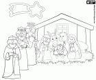 Els reis han arribat a la final del seu llarg camí, són davant de l'Infant Jesús amb les seves ofrenes. L'estrella de Nadal els ha guiat fins al portal de Betlem