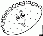 Un taco mexicà amb verdures i un somriure