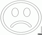 La cara decebuda de Smiley, un emoticon d'expressar la decepció