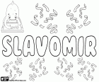 Slavomir, nom de noi en eslovac, txec i croata, també és una transliteració del nom en rus i en serbi. Sławomir és el mateix nom en polonès