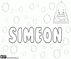 Simeon, nom de noi en diversos idiomes, nom bíblic amb origen hebreu, variant de Symeon, prové del nom hebreu Shim'on, Simó, Simeó. Simeón és el nom en castellà. Siméon és el nom en francès. Simeon és la transcripció del nom en búlgar i serbi. Símeon és el nom en feroès