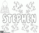 Stephen, nom propi masculí en anglès, variant de Steven, nom d'origen grec, derivat de Stephanos
