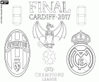 La Juventus de Torí contra el Reial Madrid, el final de la UEFA campions League 2016-2017, dissabte, juny 3, 2017, National Stadium of Wales, Cardiff, el País de Gal·les