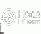 El logotip de Haas F1 Team, escudería de Fórmula 1
