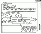El logotip del Campionat Mundial d'atletisme Londres 2017, organitzat per la IAAF a la capital britànica del 4 al 13 agost de 2017
