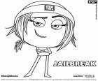Jailbreak o Lady Hacker, un personatge de la pel·lícula sobre els emojis. Jailbreak és un hacker emoji, un pirata informàtic