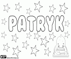 Patryk, nom masculí d'origen llatí derivat de Patricius, utilitzat en diversos idiomes, com variant de Patrik. Patryk, nom polonès per nen, diminutiu de Patrycjusz