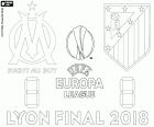 Olympique de Marseille vs Atlético de Madrid, la final de la UEFA Europa League 2017-2018, 16 de maig de 2018, al Parc OL, Lyon, França