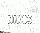 Nikos, nom de noi en grec, forma abreviada de Nikolaos, nom d'origen grec