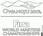 Logotip del Campionat Mundial de Natació, Gwangju 2019. El Campionat Mundial es celebrarà a Gwangju, Corea del Sud, de 12-28 juliol 2019