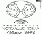 Logotip de la FIBA Copa del món de bàsquet de la Xina 2019. Es disputarà entre el 31 d'agost i el 15 de setembre de 2019