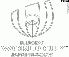 Logo de la Copa del món de rugbi de Japó 2019. Es juga al Japó del 20 de setembre al 2 de novembre de 2019