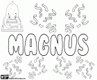 Magnus, nom per nen popular especialment en països escandinaus, com Suècia, Noruega i Dinamarca. Magnus en llatí significa gran