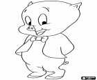 El primer personatge famós de la Warner Bros va ser Porky Pig, un porquet tranquil i elegant de Looney Tunes