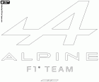 Logotip de l'equip de fórmula 1, Alpine F1 Team