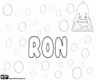 Ron, nom per a noi de diferents orígens. Ron, nom abreviat de Ronald, utilitzat en diversos idiomes com l'anglès, l'alemany, l'escocès i l'holandès. Ron, nom masculí d'origen hebreu, el seu significat és cançó i alegria