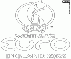 El logotip de l'Eurocopa Femenina 2022 que té lloc a Anglaterra del 6 al 31 de juliol de 2022