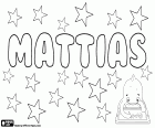 Mattias, nom de nen en diversos idiomes com el suec, l'estonià, el danès, el noruec i l'alemany. Mattias, juntament amb les seves variants Matthias, Mathias, Matias, nom derivat del mateix nom grec d'origen bíblic