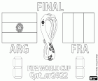 Argentina vs. França. Final de la Copa Mundial de la FIFA Qatar 2022. Estadi Lusail de Doha, 17 de desembre de 2022. El partit decisiu del campionat enfrontarà el veterà Leo Messi amb el jove Kylian Mbappe, les dues grans estrelles dels argentins i els francesos respectivament